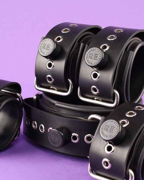 Closeup of Advanced Rubber Restraint Set - Complete Set